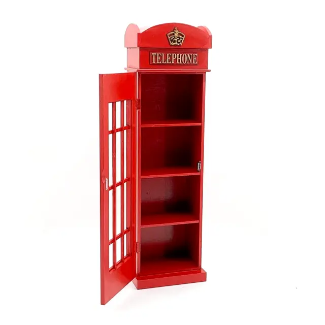 Retro Style Telephone box - Cd Dvd storage cabinet Solid Wood Handmade