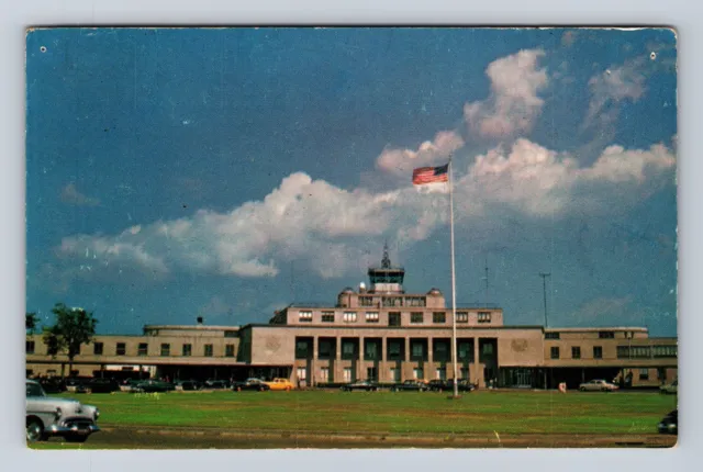 Alexandria VA-Virginia, Washington National Airport, Antique, Vintage Postcard