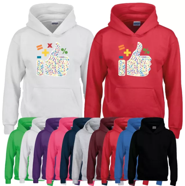 Maths Day Hoodie World Book Day Numbers School Party Birthday Gift Kids Hoody