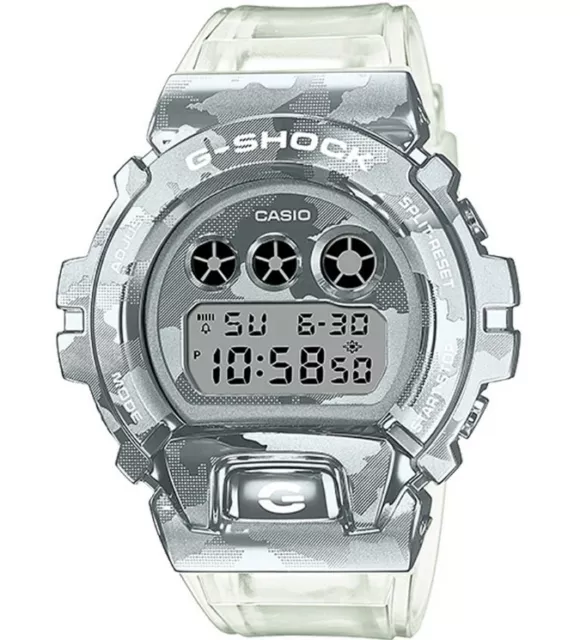 CASIO G-SHOCK DIGITAL Watch Camo Transparent Resin GM-6900SCM-1 ...