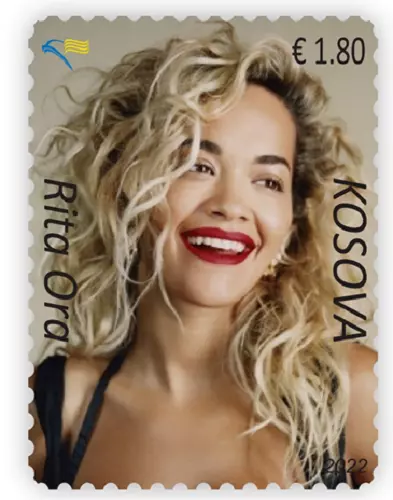 Kosovo Stamps 2022. Rita Ora: Singer. Set MNH