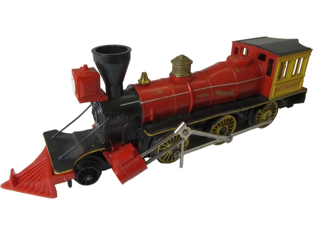 Red Model Steam Engine TRIANG 358 DAVY Crocket Cowcatcher Steam Locomotive Red Model Train £15 ...