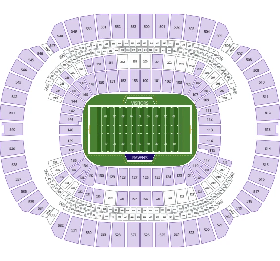 2 LL Sec 134 Seats 3-4 Tickets-Los Angeles Rams at Baltimore Ravens 12-10-23