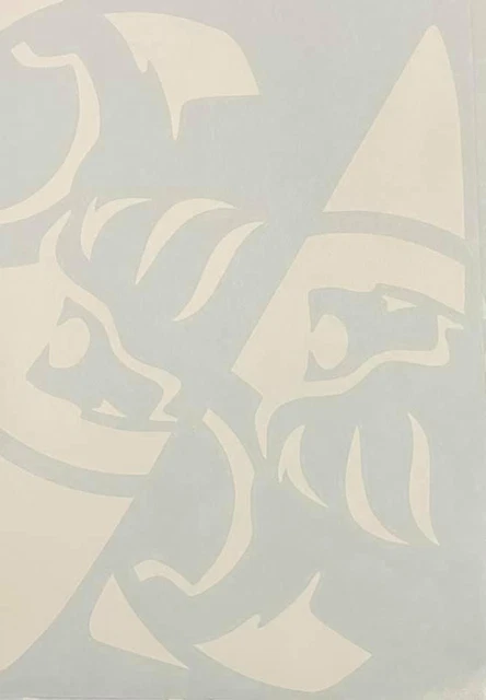 VF VE COMMODORE Ute (Vinyl Stickers) Lion Qtr window decals (WHITE) 63