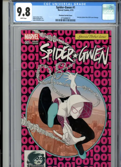 Spider-Gwen #1 (2015) Marvel CGC 9.8 White Phantom Variant