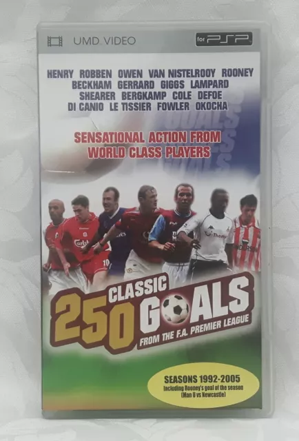 Psp Umd Video 250 Classic Goals From The F.a. Premier League Very Good Condition