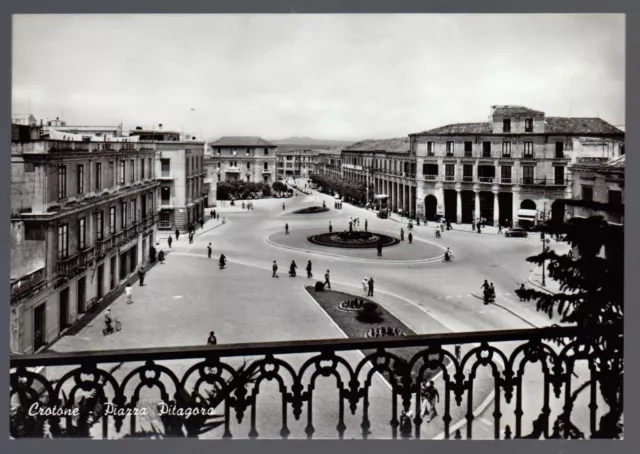 Crotone Cartolina Piazza Pitagora Fg N