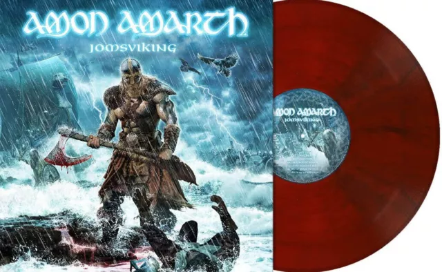 AMON AMARTH - Jomsviking - limited ruby red marbled Vinyl LP - NEU NEW