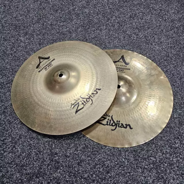 Hi-hat Cymbals 13" Zildjian A Custom Mastersound USED! RKMSZ040424