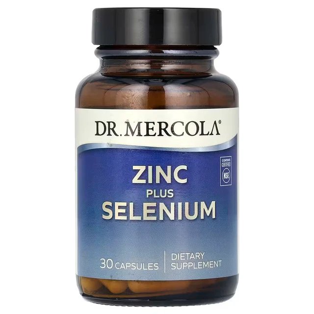 DR. MERCOLA Zinc Plus Selenium, 30 Capsules, Expiry"2026 £26.09
