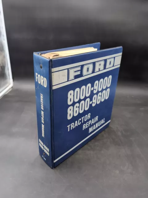 Ford Tractor 8000-9000 8600-9600 Tractor Repair Shop Service Manual W Supplement