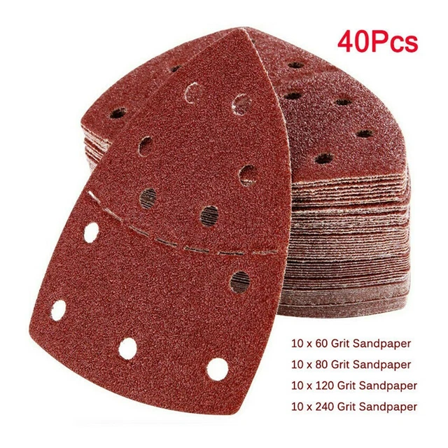 Grano mezcla chapas lijadoras 60-240 grano óxido de aluminio 5,98x4,13 pulgadas 40-te