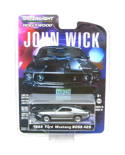John Wick 1/18 - Ford Mustang Boss 429 1969 Color Chrome - Highway 61 - Greenlight