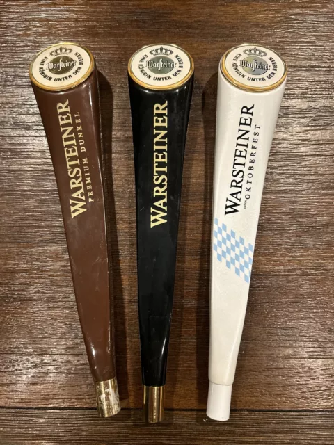 Warsteiner Oktoberfest, Premium Dunkel, Original Draft Beer Tap Handle Lot-3 🔥