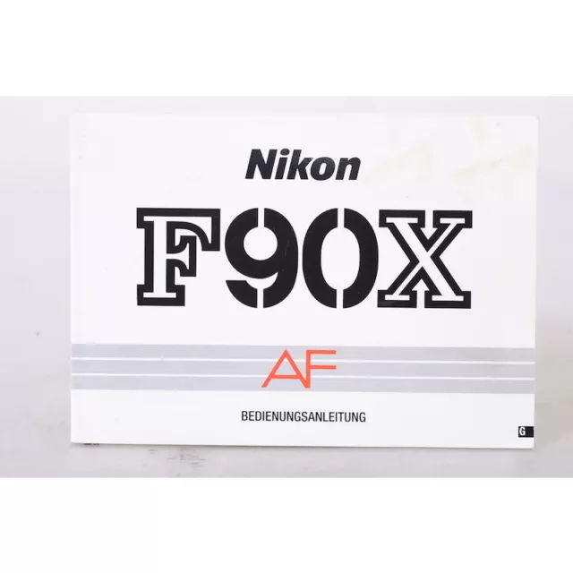 Nikon F90X Bedienungsanleitung / Gebrauchsanweisung / Anleitung / DEUTSCH