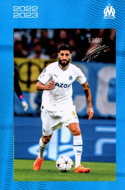 Lot De 8 Cartes Photos CP Olympique De Marseille – Collection Rare