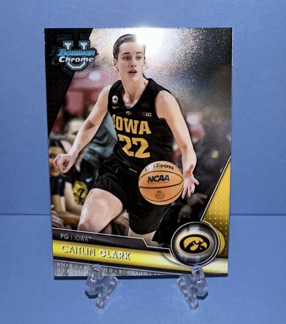 CAITLIN CLARK 2024 Bowman Chrome U Basketball Iowa 34 9.95 PicClick