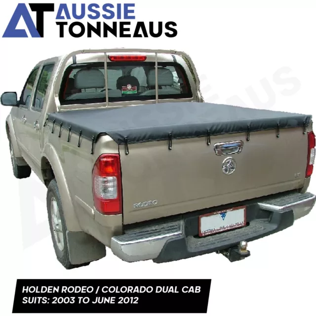 Bunji Tonneau Cover for Holden Rodeo / Colorado Dual Cab Ute (2003 - June 2012)