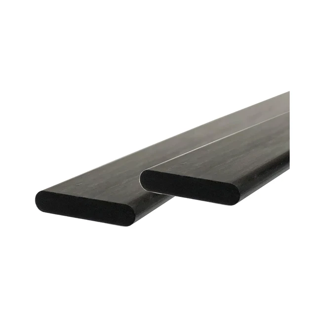 (2) KARBXON - PULTRUDED Carbon Fiber - 6mm X 2mm X 1000mm - Black Flat Carbon...