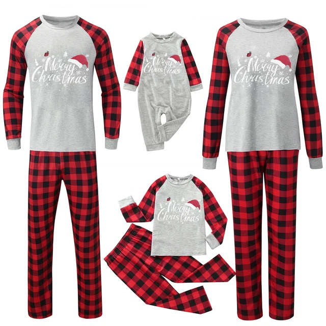 Set pigiami abbinati famiglia pigiami pigiami adulti bambini bambino Natale nuovi