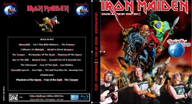 IRON MAIDEN LIVE In Rock In Rio & Download 2013 Blu-Ray EUR 19,99.
