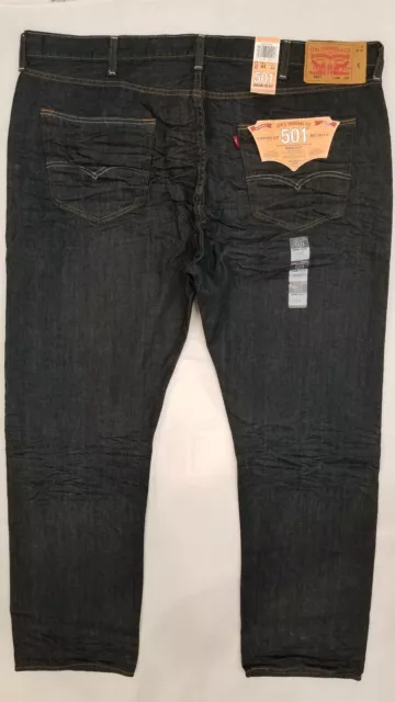 Levis 501 Original Shrink to Fit Regular Fit Mens Jeans 44x32 W44/L32 #005010444