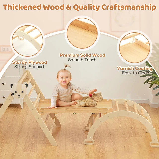 QZMTOY Montessori Fädelspiel Aus Holz – 2 Motive (Erdbeere & Hund) | Motorikspielzeug Ab 3 Jahre | Für Unterwegs & Zu Hause