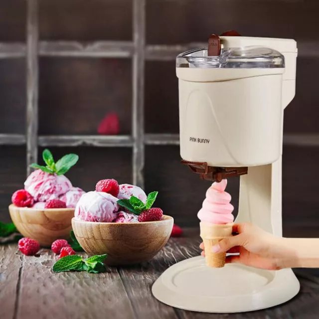 1000ml Electric Ice Cream Maker Auto Mini Household Fruit Kitchen Machine Tool
