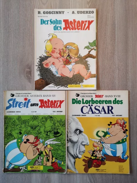 ASTERIX UND OBELIX - 3 HEFTE - ALT - 70/80er JAHRE