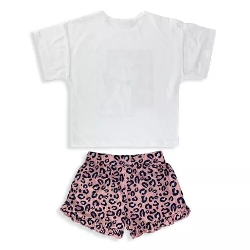 Pyjama Courts Fille Disney Aristocats Marie T-Shirt Short Coton 5424 2