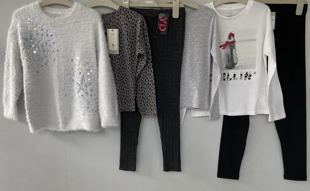 Girls Inc F&F/M&S Winter Bundle Age 7 Years *Tops, Leggings, Jumper* New/VGC