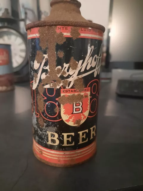BERGHOFF 1887  Cone Top Beer Can