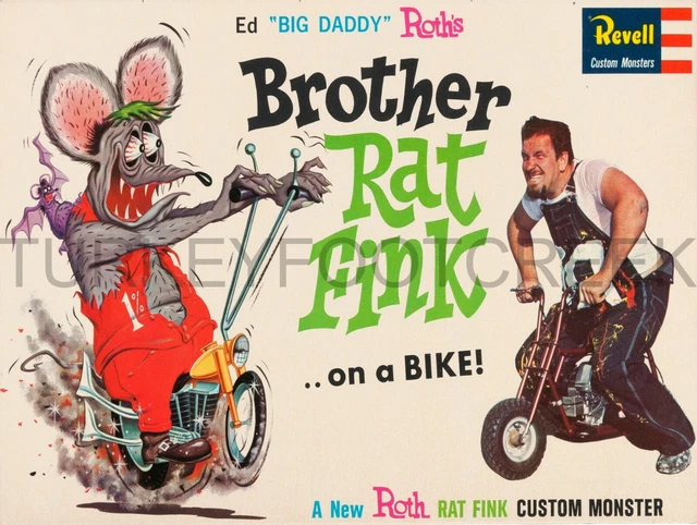 Revell製 Brother Rat Fink on a Bike BUILT UP 
