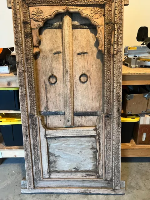 Antique Mahogany Indian Window