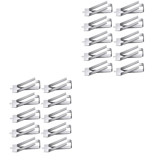 20 Pcs Federdrehclips Glasclip Aus Edelstahl Kleiderständer Universal-
