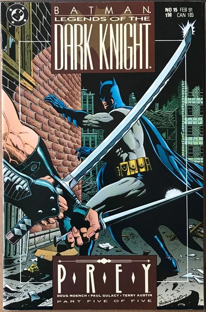 BATMAN LEGENDS OF THE DARK KNIGHT Comic Issue 15 — 1991 DC Universe VF+ Cond