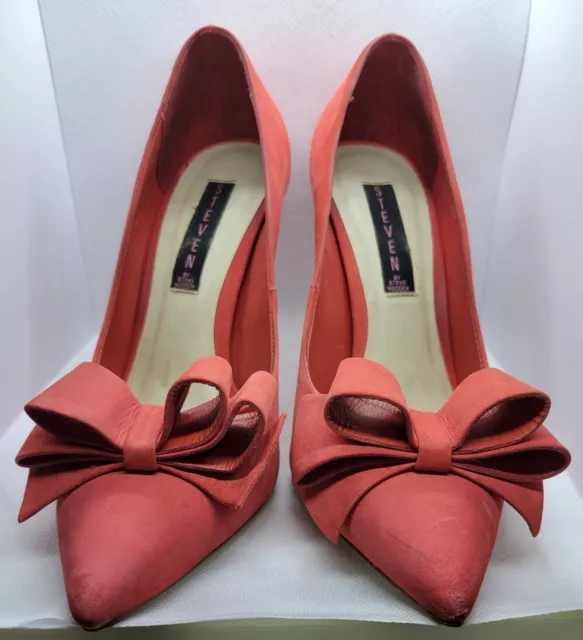 Steven by Steve Madden Ravesh coral Suede Pumps Sz 8