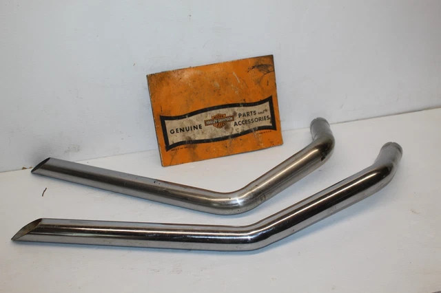 Harley Ironhead XL Sportster Exhaust Header Loud Pipes Chopper Bobber