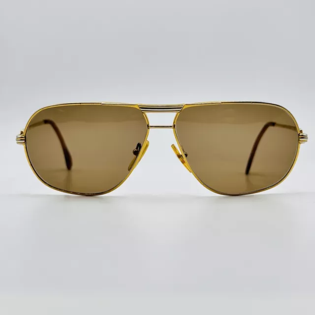 Cartier Lunettes de Soleil Hommes Femmes Carré Or Mod. TANK 59/12 True Vintage 2