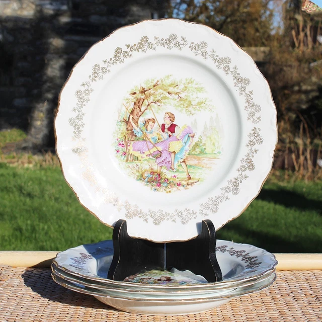 Ancien Service De Table Digoin Sarreguemines - Assiettes Et Plats En Porcelaine