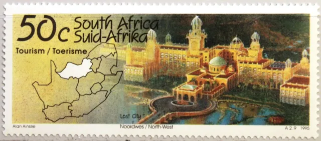 RSA SÜDAFRIKA SOUTH AFRICA 1995 953 Tourismus Tourism Lost City Palast Karte MNH