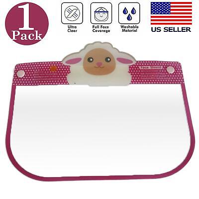 Kids Face Shield Safety Visor Protector Unisex Washable Reusable Lamb 1 Pack