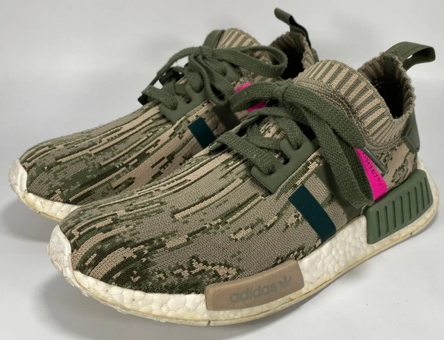 adidas gazelle silver green womens Adidas NMD R1 Glitch Camo White Black main image 1