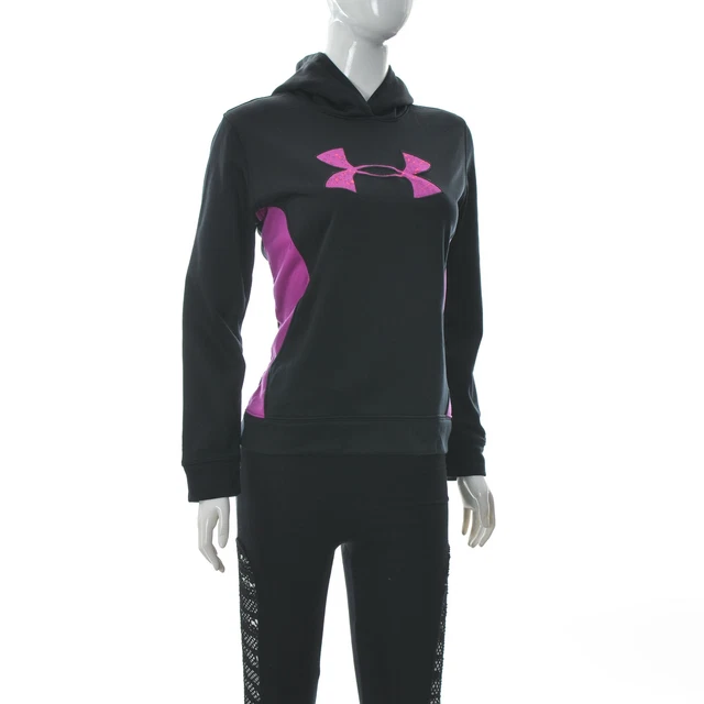 Under armour Donna Felpa con Cappuccio Atletico Abbigliamento Sportivo Larga Fit