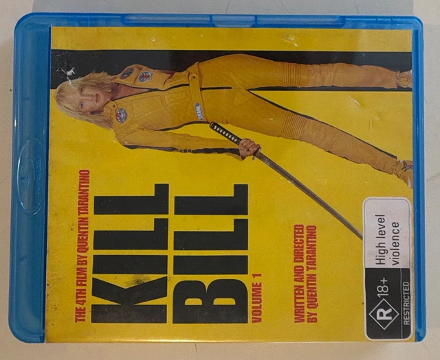 KILL BILL VOLUME 1 Blu-ray R18+ Uma Thurman Quentin Tarantino Miramax ...