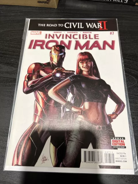 Invincible Iron Man #7 1st Appearance Riri In Cameo, 1st Print High Grade