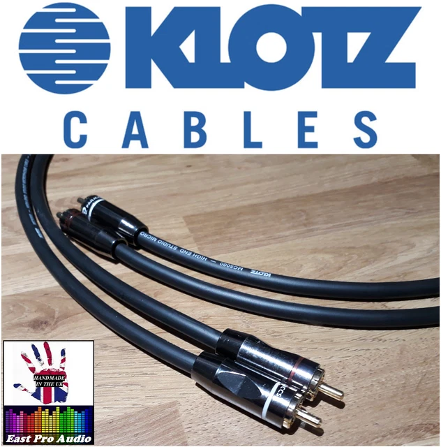 KLOTZ MC5000 HI-FI RCA Interconnect 0.5m £24.50 - PicClick UK