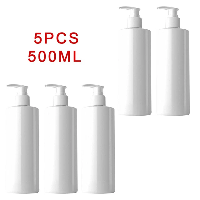 Botellas de bomba vacías PET rellenables blancas 500 ml duraderas