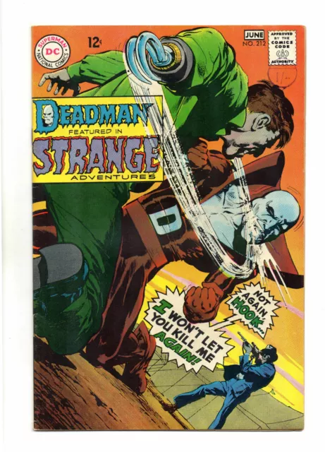 Strange Adventures Vol 1 No 212 Jun 1968 (VFN)DC, Feat: Deadman, Neal Adams Art