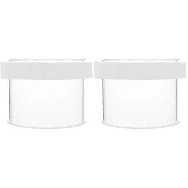 2 Pack Fish Tank Isolation Box Acrylic Baby Small Container